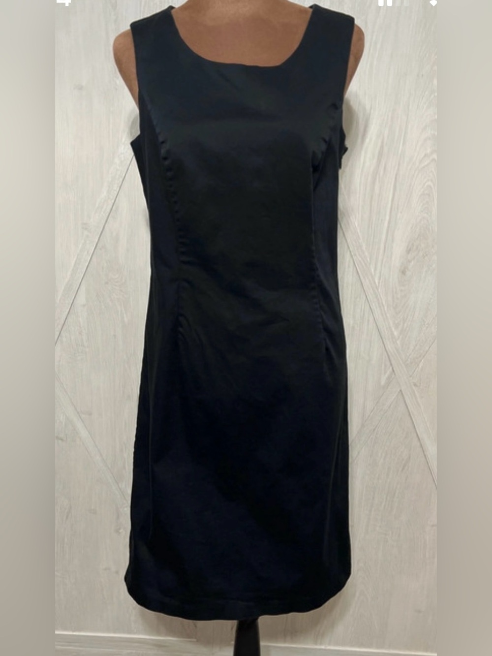 Sangria Classic Little Black Dress ๐ค Sleeveless LBD Sheath - Size 8